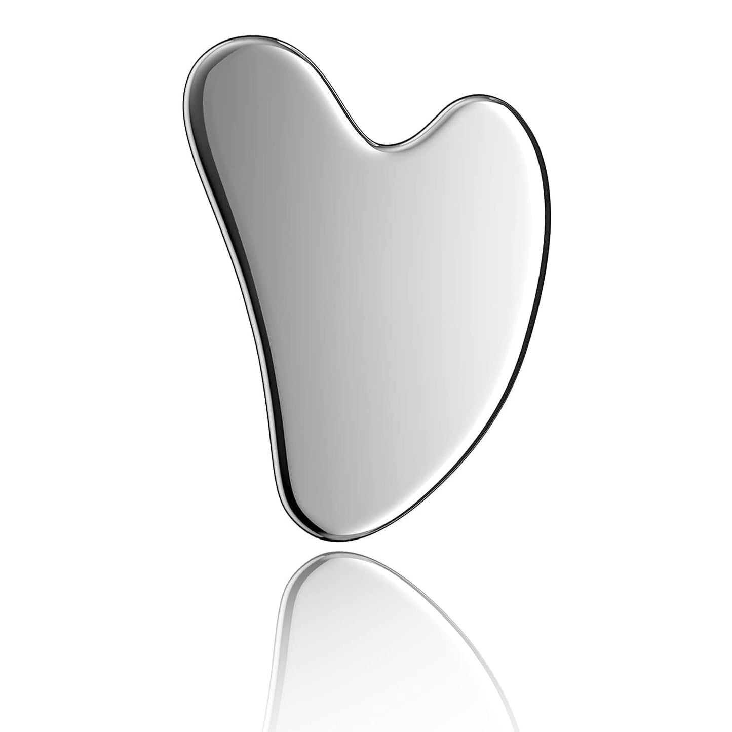 Accessorize Intl Gua Sha Facial Tools Scraping Massage Tool Stainless Steel SUS304 Smooth SPA Therapy for Face, Eye, Neck,Siliver Health & Beauty > Personal Care > Cosmetics > Cosmetic Tools > Skin Care Tools Accessorize Intl   