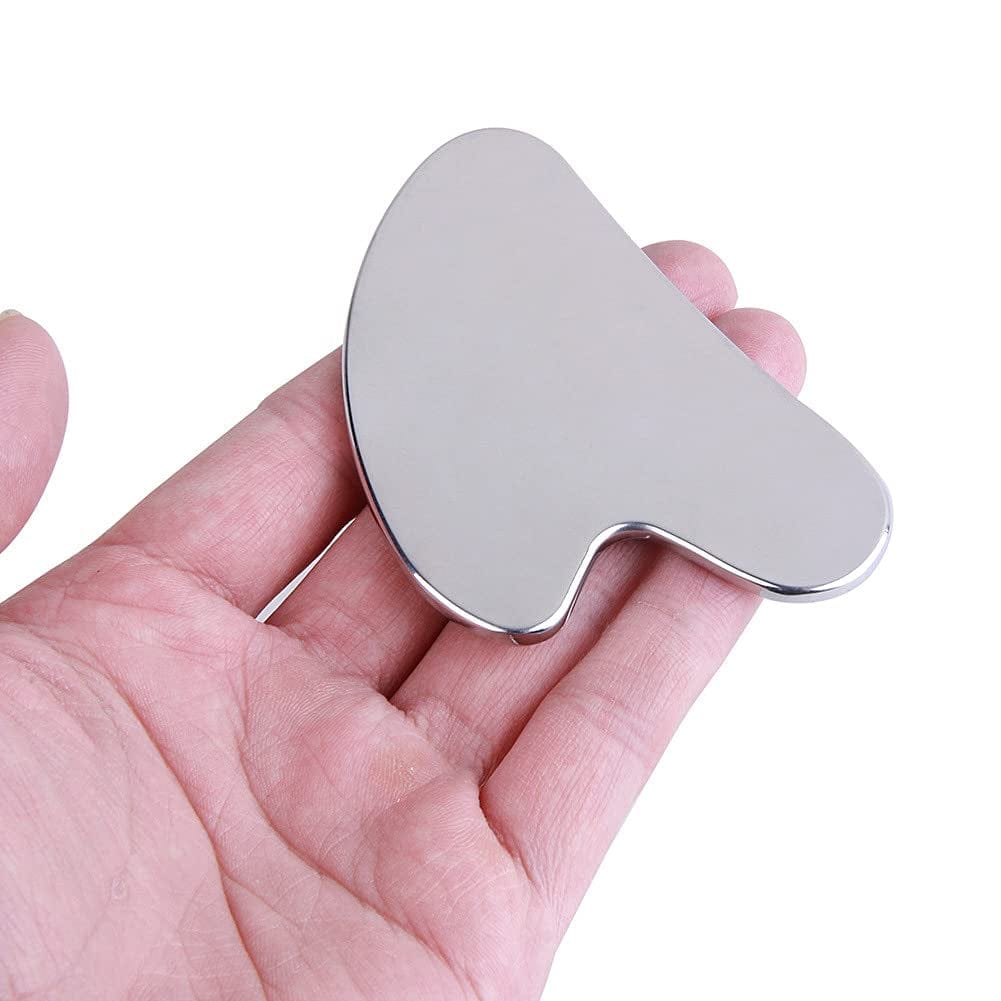 Accessorize Intl Gua Sha Facial Tools Scraping Massage Tool Stainless Steel SUS304 Smooth SPA Therapy for Face, Eye, Neck,Siliver Health & Beauty > Personal Care > Cosmetics > Cosmetic Tools > Skin Care Tools Accessorize Intl   