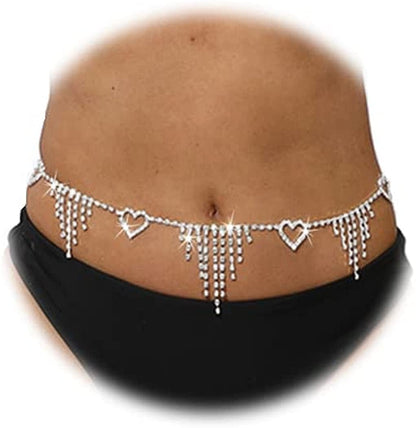 Acedre Waist Beads for Women Layered Beaded Belly Chain Elastic Beach Waist Chain Jewelry Rave Body Accessory for Women for Women and Girls (Pack of 10) Apparel & Accessories > Jewelry > Body Jewelry Acedre Style 3  