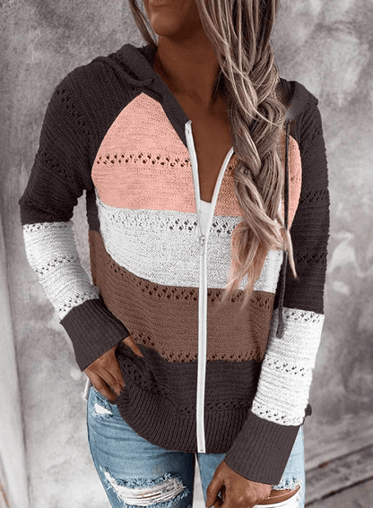 Acelitt Women Casual Long Sleeve Zip up Hooded Sweatshirt Hoodies, S-XXL Apparel & Accessories > Clothing > Activewear Kylie Max   