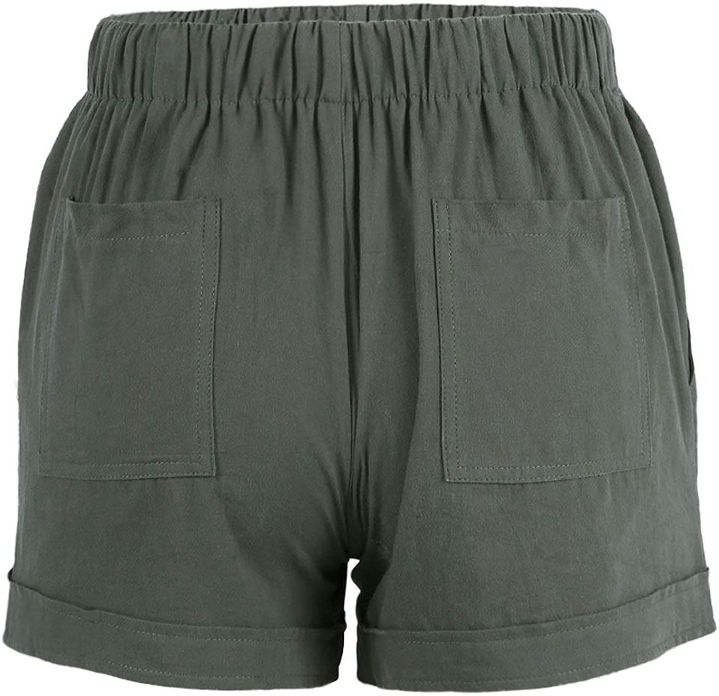Acelitt Women Comfy Drawstring Casual Elastic Waist Pocketed Shorts,S-3Xl Apparel & Accessories > Clothing > Shorts Kylie Max   