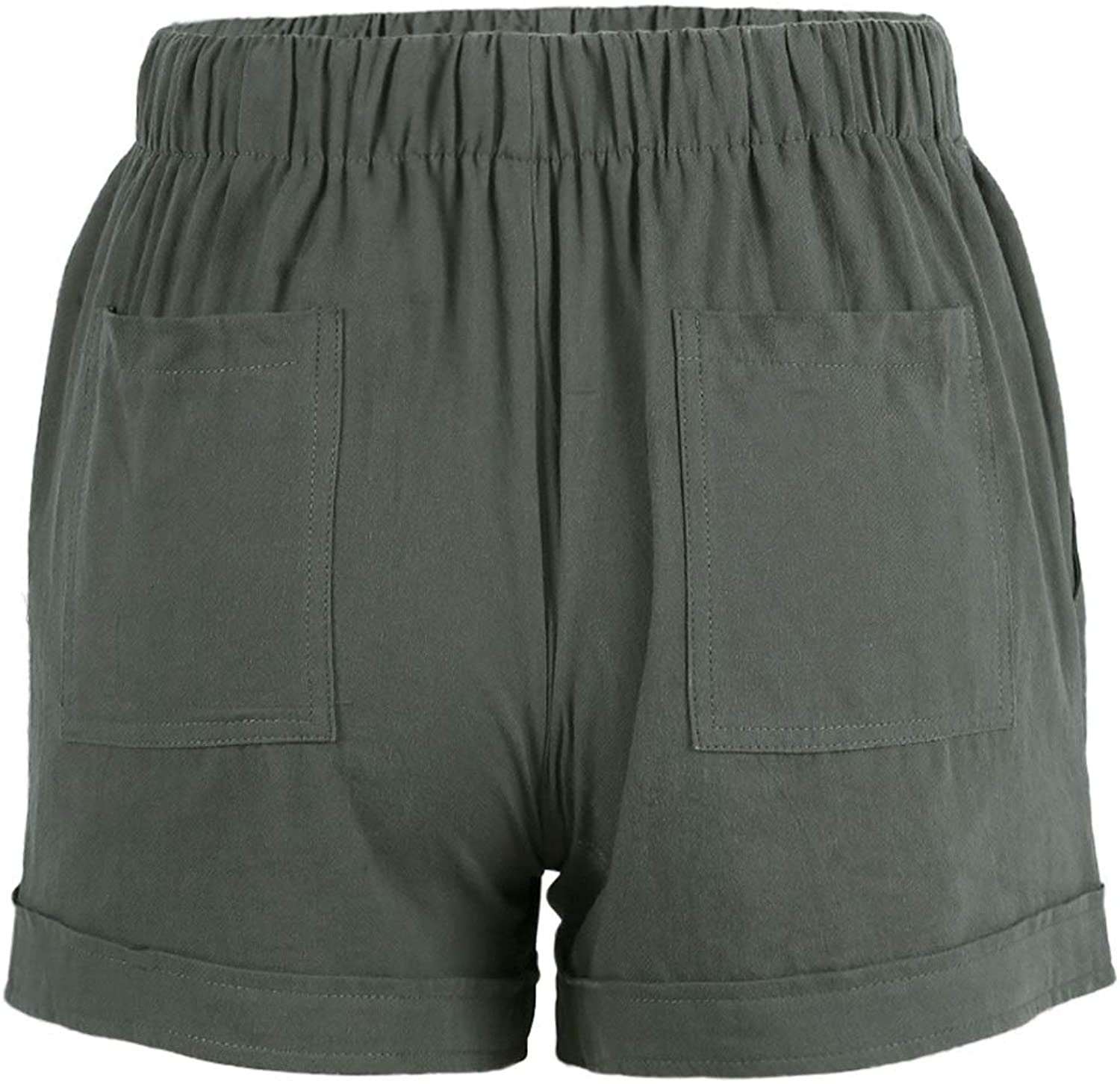 Acelitt Women Comfy Drawstring Casual Elastic Waist Pocketed Shorts,S-3Xl Apparel & Accessories > Clothing > Shorts Kylie Max   
