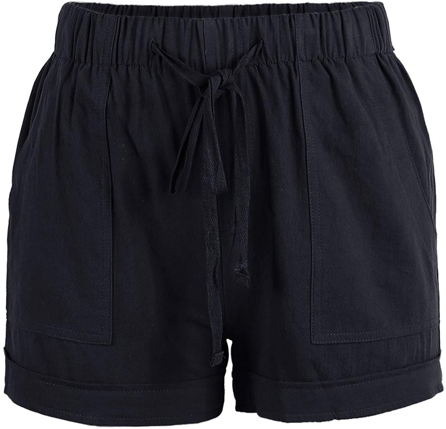 Acelitt Women Comfy Drawstring Casual Elastic Waist Pocketed Shorts,S-3Xl Apparel & Accessories > Clothing > Shorts Kylie Max   