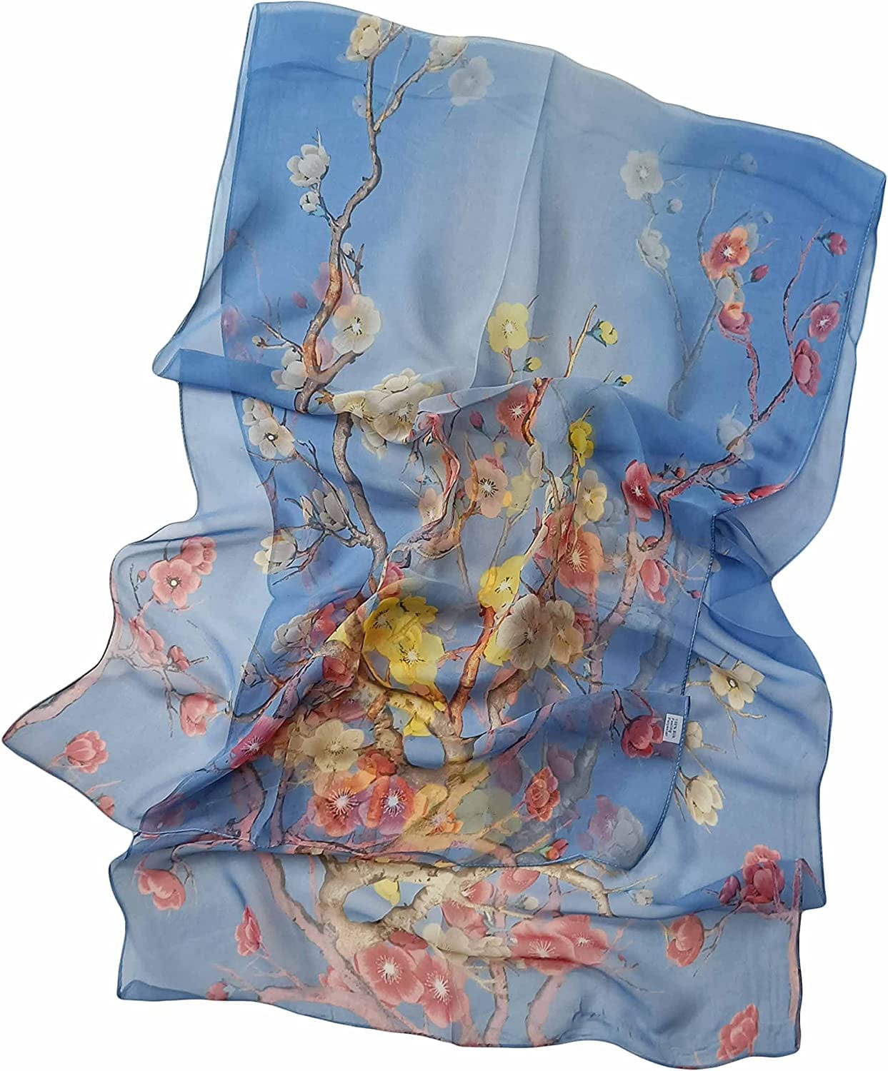 Acotavie 2 Pcs Scarfs for Women Lightweight Scarves Fashion Floral Print Shawls Holiday Gifts Scarf Apparel & Accessories > Clothing Accessories > Scarves & Shawls Acotavie   