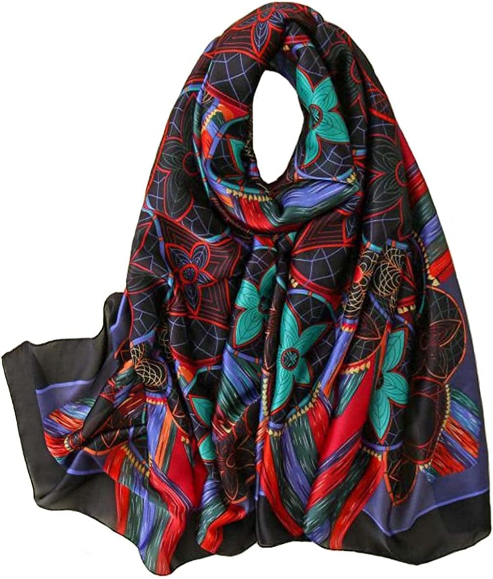 Acotavie Scarfs for Women Fashion Scarves Long Satin Silk Feeling Scarf Lightweight Sunscreen Shawls Apparel & Accessories > Clothing Accessories > Scarves & Shawls Acotavie F-11  