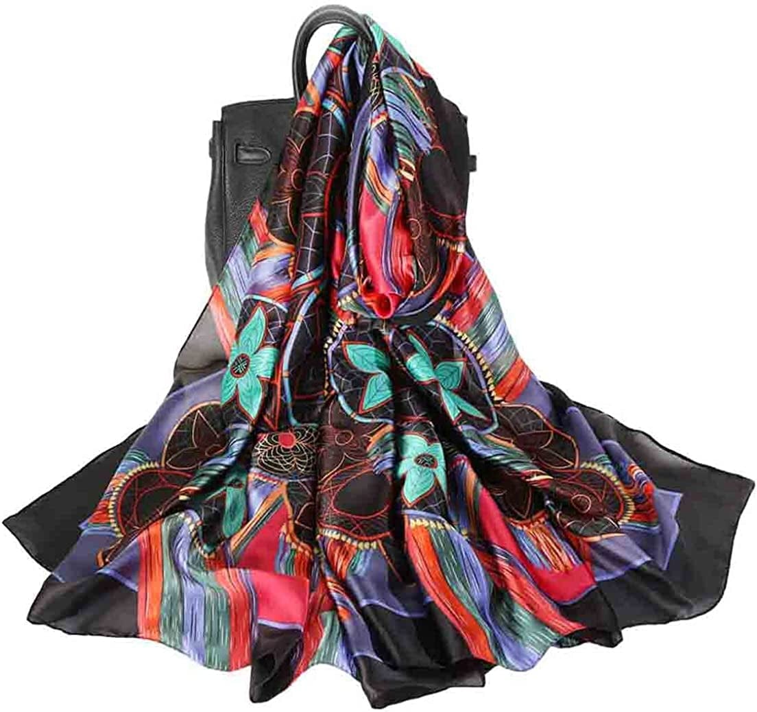 Acotavie Scarfs for Women Fashion Scarves Long Satin Silk Feeling Scarf Lightweight Sunscreen Shawls Apparel & Accessories > Clothing Accessories > Scarves & Shawls Acotavie   