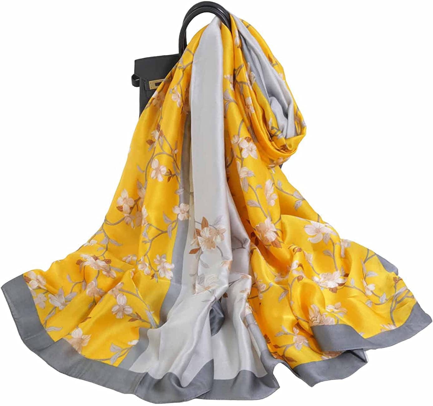 Acotavie Scarfs for Women Fashion Scarves Long Satin Silk Feeling Scarf Lightweight Sunscreen Shawls Apparel & Accessories > Clothing Accessories > Scarves & Shawls Acotavie F-32  