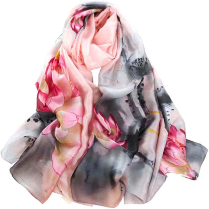Acotavie Scarfs for Women Fashion Scarves Long Satin Silk Feeling Scarf Lightweight Sunscreen Shawls Apparel & Accessories > Clothing Accessories > Scarves & Shawls Acotavie In-02  