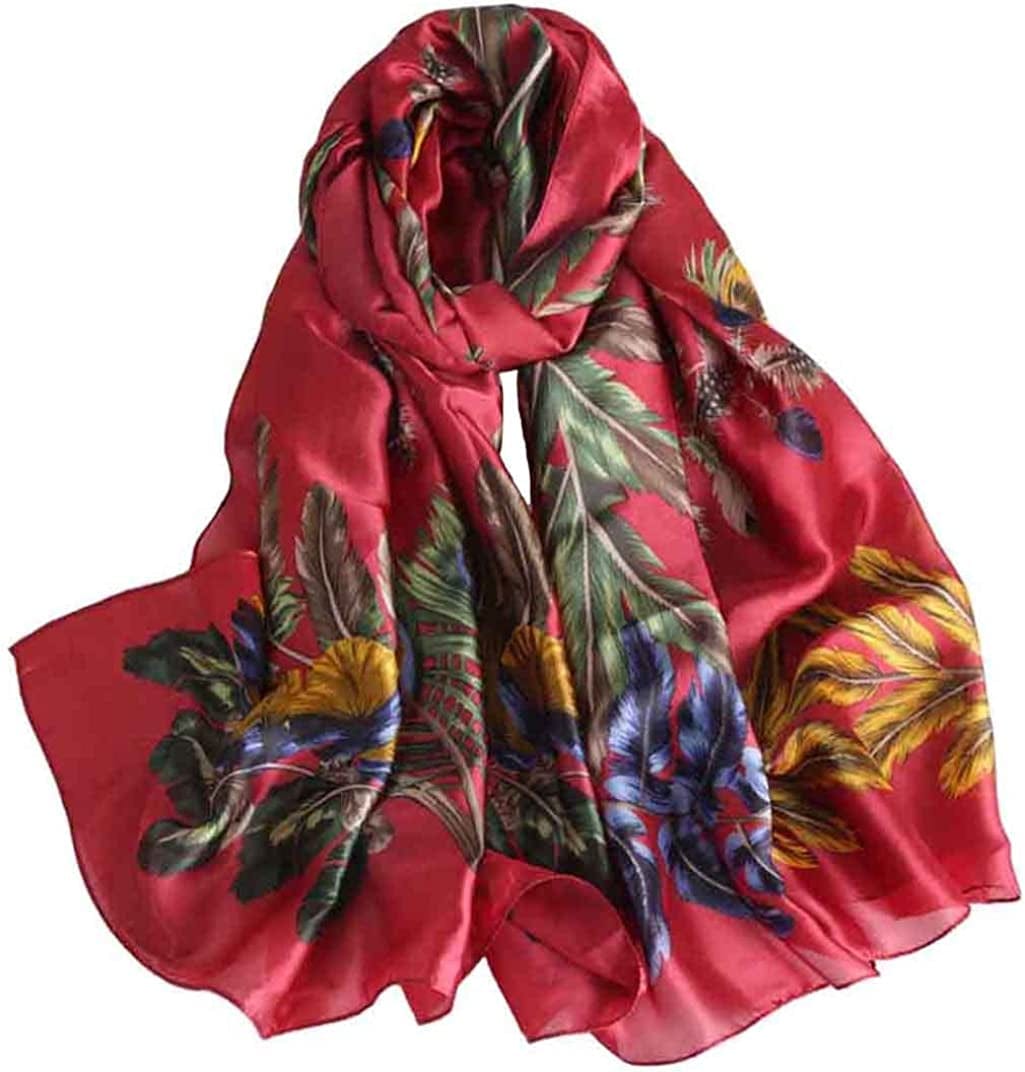 Acotavie Scarfs for Women Fashion Scarves Long Satin Silk Feeling Scarf Lightweight Sunscreen Shawls Apparel & Accessories > Clothing Accessories > Scarves & Shawls Acotavie F006  