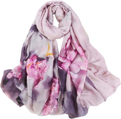 Acotavie Scarfs for Women Fashion Scarves Long Satin Silk Feeling Scarf Lightweight Sunscreen Shawls Apparel & Accessories > Clothing Accessories > Scarves & Shawls Acotavie In-01  