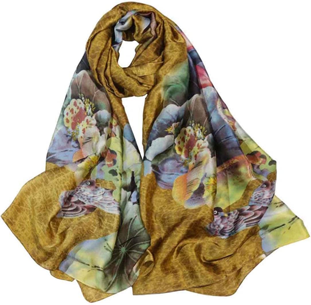 Acotavie Scarfs for Women Fashion Scarves Long Satin Silk Feeling Scarf Lightweight Sunscreen Shawls Apparel & Accessories > Clothing Accessories > Scarves & Shawls Acotavie L-04  