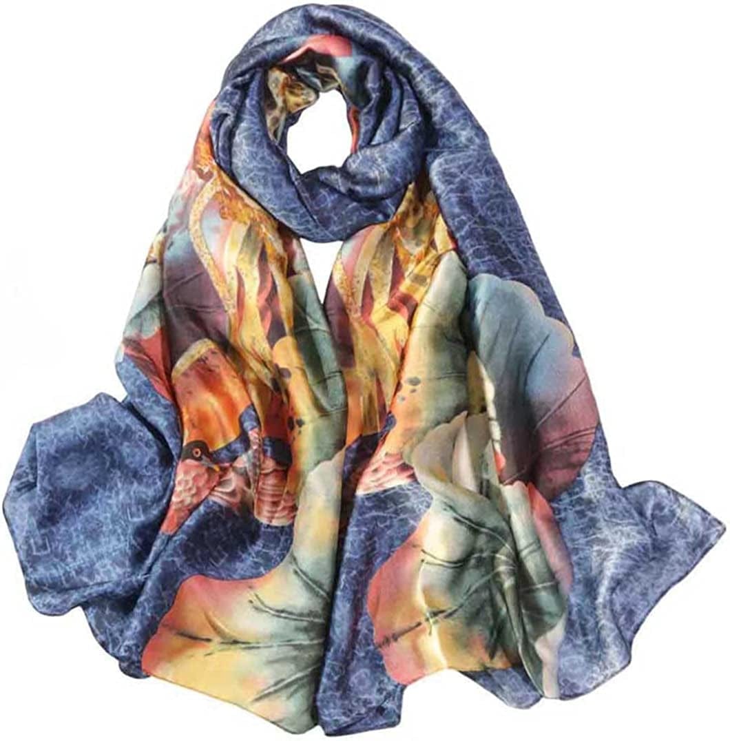 Acotavie Scarfs for Women Fashion Scarves Long Satin Silk Feeling Scarf Lightweight Sunscreen Shawls Apparel & Accessories > Clothing Accessories > Scarves & Shawls Acotavie L-01  