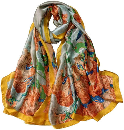 Acotavie Scarfs for Women Fashion Scarves Long Satin Silk Feeling Scarf Lightweight Sunscreen Shawls Apparel & Accessories > Clothing Accessories > Scarves & Shawls Acotavie S-02  