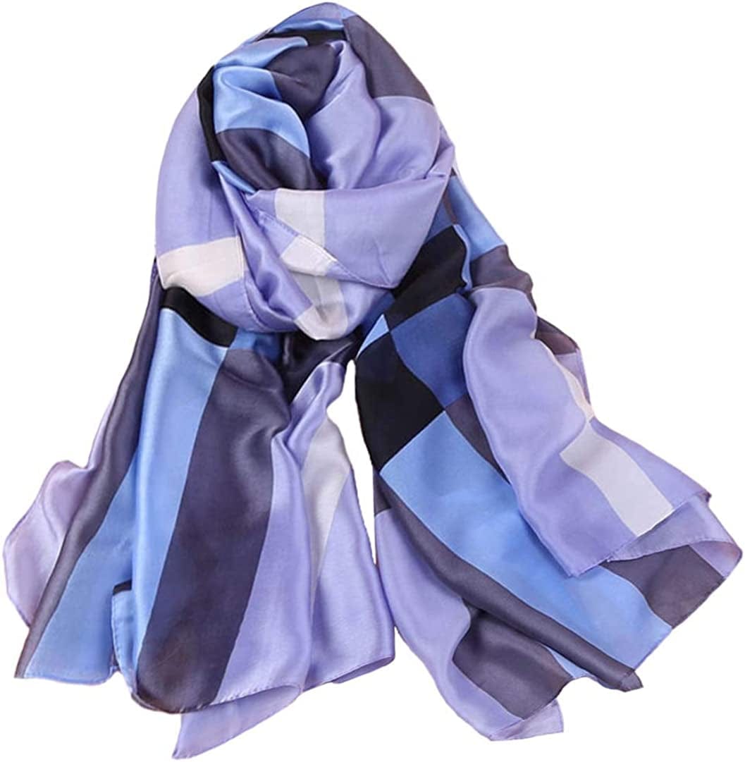 Acotavie Scarfs for Women Fashion Scarves Long Satin Silk Feeling Scarf Lightweight Sunscreen Shawls Apparel & Accessories > Clothing Accessories > Scarves & Shawls Acotavie Ge-01  