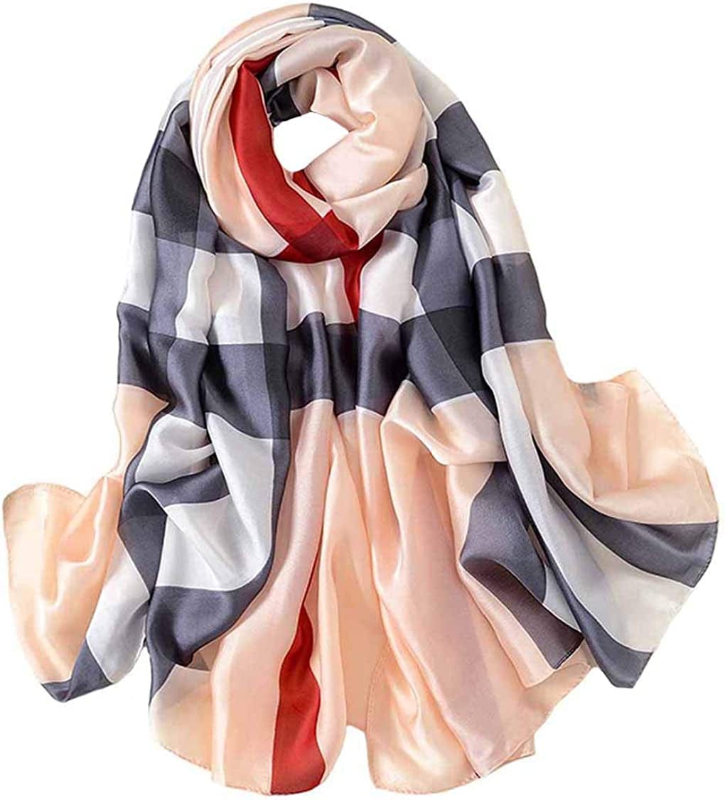Acotavie Scarfs for Women Fashion Scarves Long Satin Silk Feeling Scarf Lightweight Sunscreen Shawls Apparel & Accessories > Clothing Accessories > Scarves & Shawls Acotavie Ge-02  