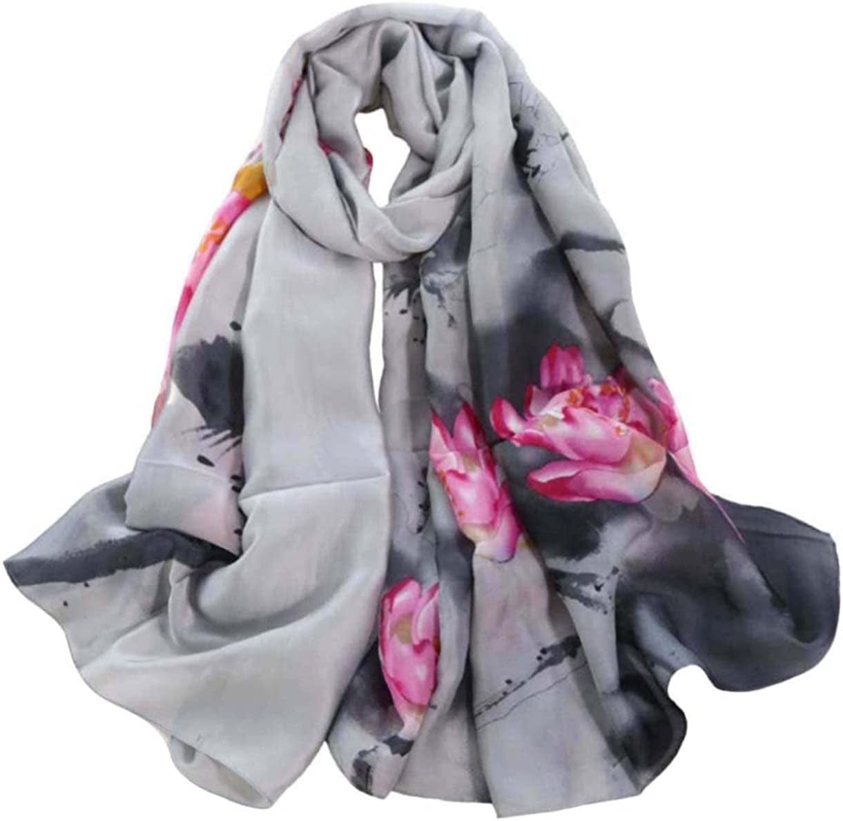 Acotavie Scarfs for Women Fashion Scarves Long Satin Silk Feeling Scarf Lightweight Sunscreen Shawls Apparel & Accessories > Clothing Accessories > Scarves & Shawls Acotavie In-03  