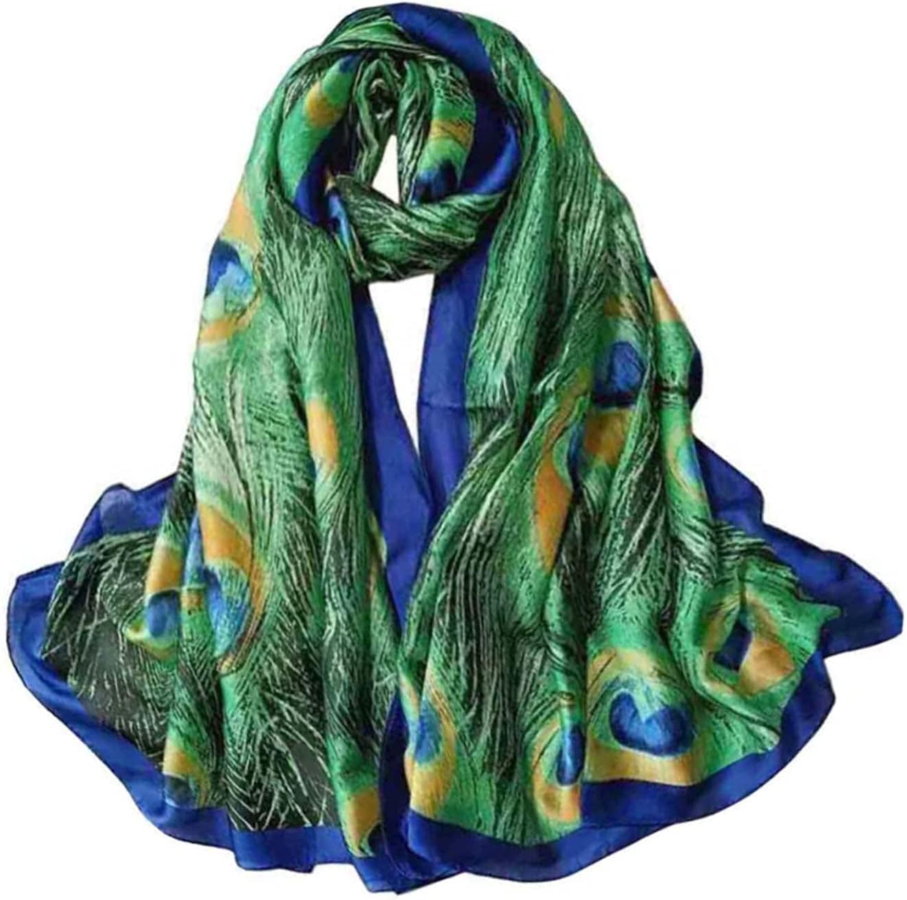 Acotavie Scarfs for Women Fashion Scarves Long Satin Silk Feeling Scarf Lightweight Sunscreen Shawls Apparel & Accessories > Clothing Accessories > Scarves & Shawls Acotavie T-01  