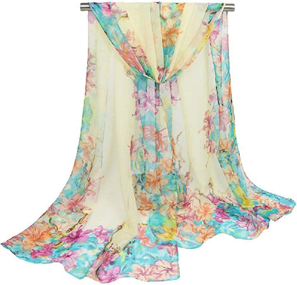 Acotavie Scarfs for Women Lightweight Print Floral Pattern Scarf Shawl Fashion Scarves Sunscreen Shawls Apparel & Accessories > Clothing Accessories > Scarves & Shawls AliceLife   