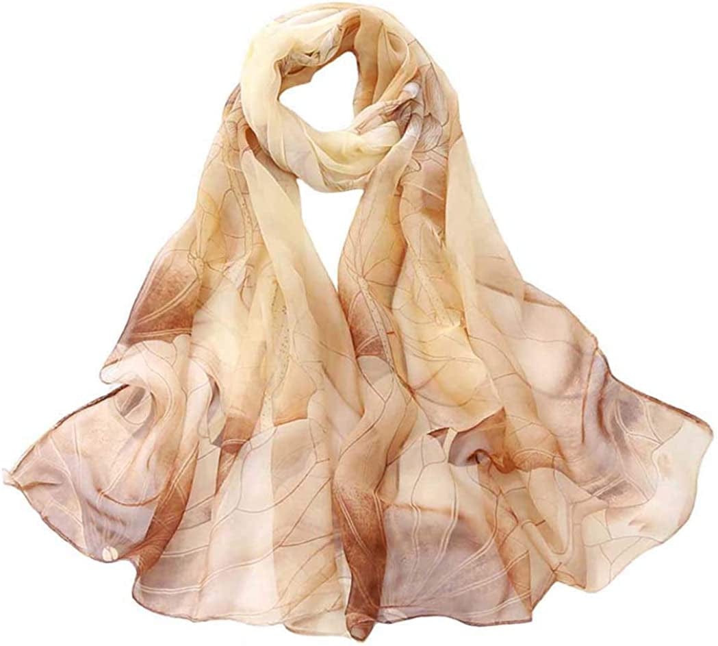 Acotavie Scarfs for Women Lightweight Print Floral Pattern Scarf Shawl Fashion Scarves Sunscreen Shawls Apparel & Accessories > Clothing Accessories > Scarves & Shawls AliceLife Kq  