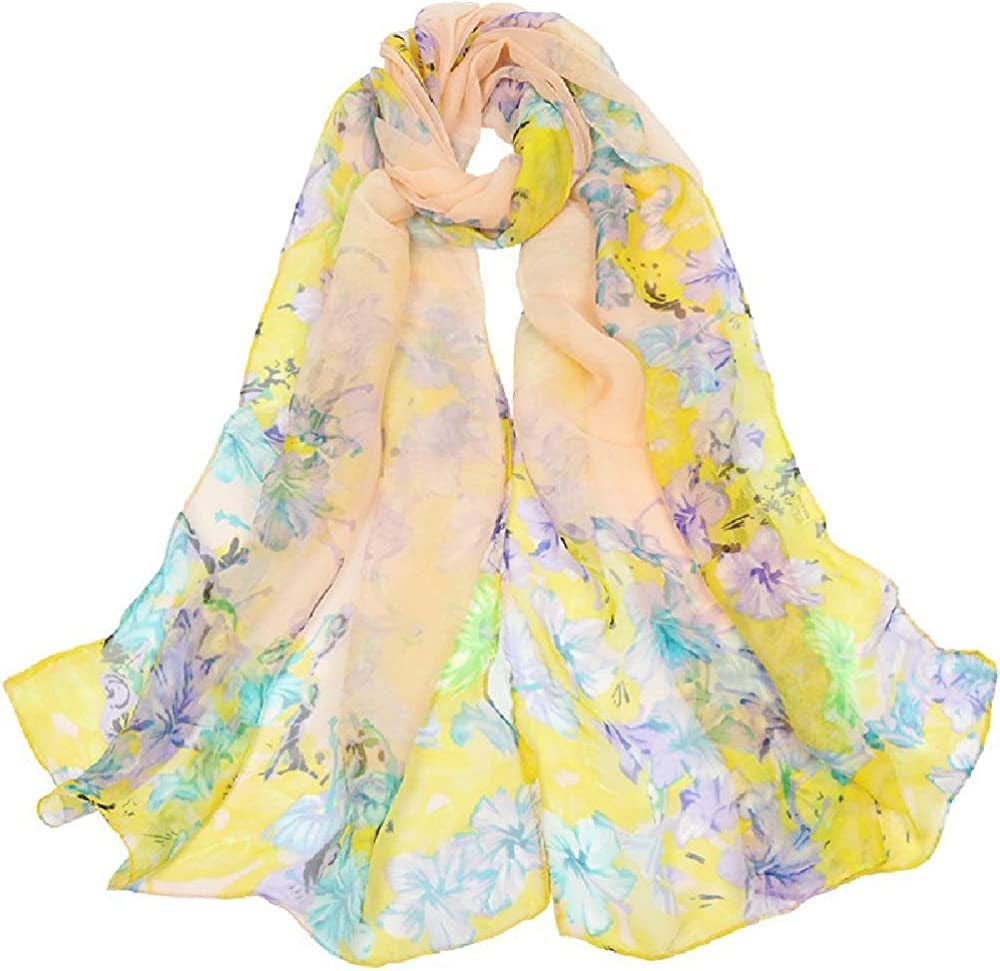 Acotavie Scarfs for Women Lightweight Print Floral Pattern Scarf Shawl Fashion Scarves Sunscreen Shawls Apparel & Accessories > Clothing Accessories > Scarves & Shawls AliceLife Daisy&camel  