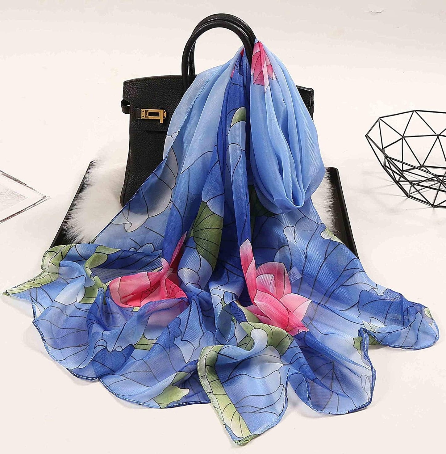 Acotavie Women'S Chiffon Scarf Lightweight Fashion Sheer Scarfs Shawl Wrap Scarves Apparel & Accessories > Clothing Accessories > Scarves & Shawls AliceLife   