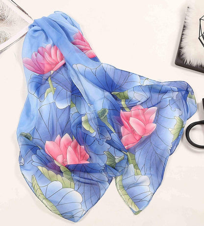 Acotavie Women'S Chiffon Scarf Lightweight Fashion Sheer Scarfs Shawl Wrap Scarves Apparel & Accessories > Clothing Accessories > Scarves & Shawls AliceLife   