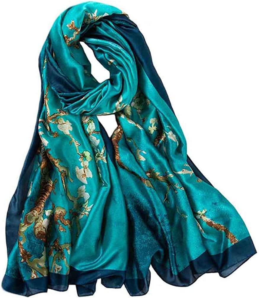 Acotavie Women'S Scarf Fashion Pattern Long Lightweight Sunscreen Shawls Scarves Apparel & Accessories > Clothing Accessories > Scarves & Shawls AliceLife Green Zh  