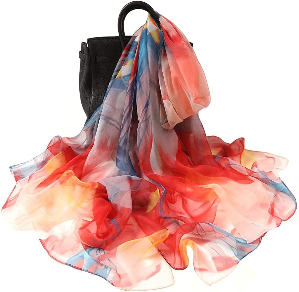 Acotavie Women'S Scarf Fashion Pattern Long Lightweight Sunscreen Shawls Scarves Apparel & Accessories > Clothing Accessories > Scarves & Shawls AliceLife Yt2  