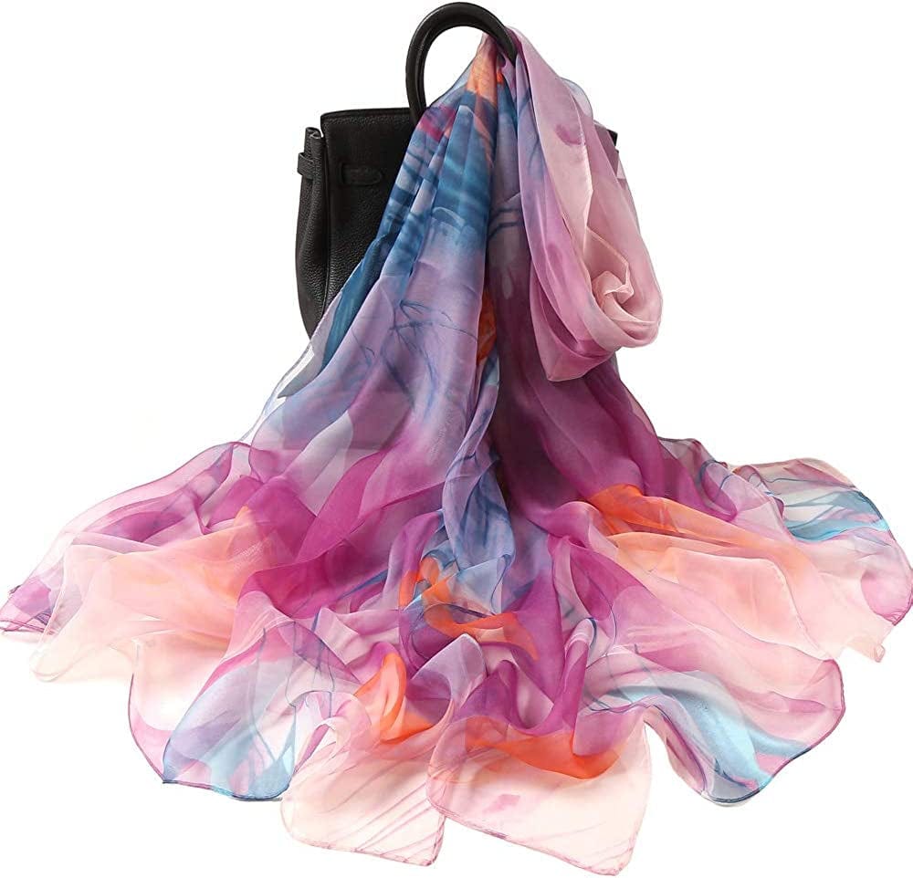 Acotavie Women'S Scarf Fashion Pattern Long Lightweight Sunscreen Shawls Scarves Apparel & Accessories > Clothing Accessories > Scarves & Shawls AliceLife Yt1  