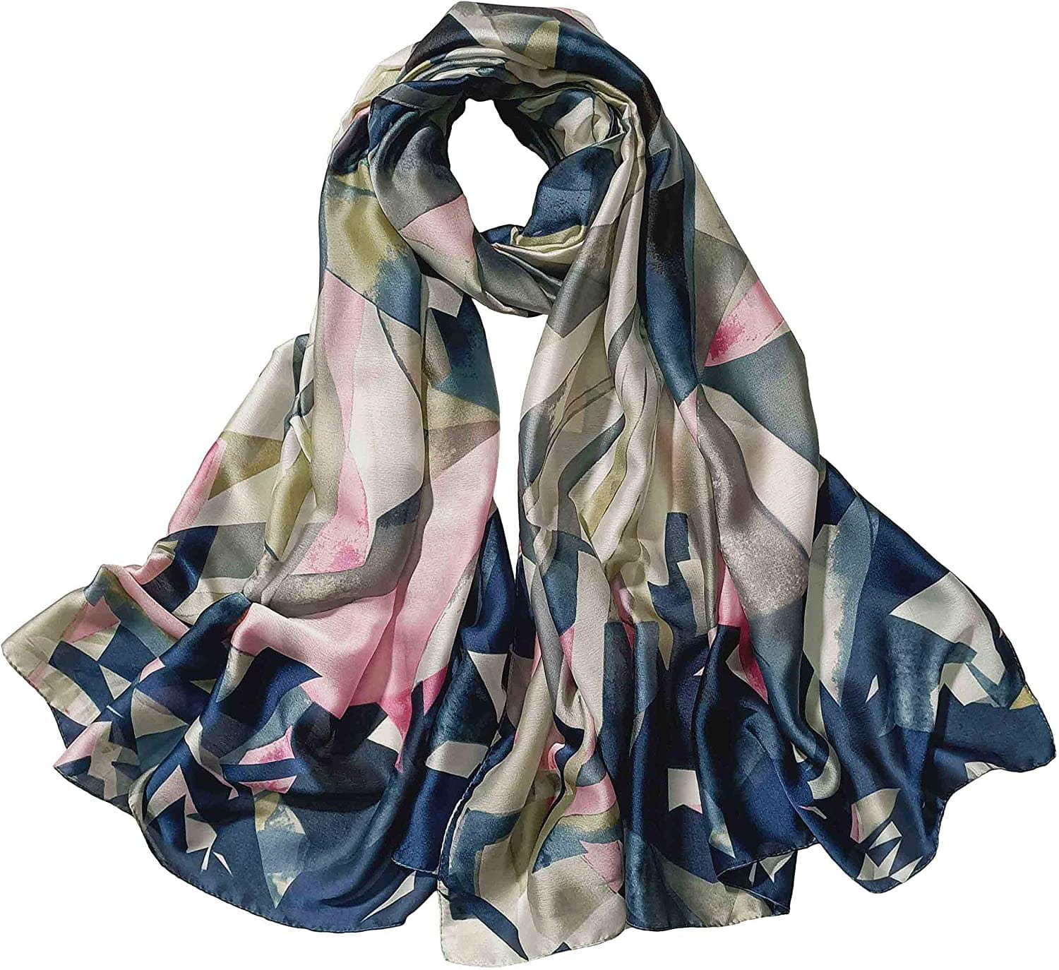 Acotavie Women'S Scarf Fashion Pattern Long Lightweight Sunscreen Shawls Scarves Apparel & Accessories > Clothing Accessories > Scarves & Shawls AliceLife Pink  