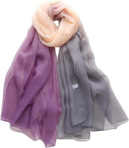 Acotavie Women'S Scarf Fashion Pattern Long Lightweight Sunscreen Shawls Scarves Apparel & Accessories > Clothing Accessories > Scarves & Shawls AliceLife Purple  