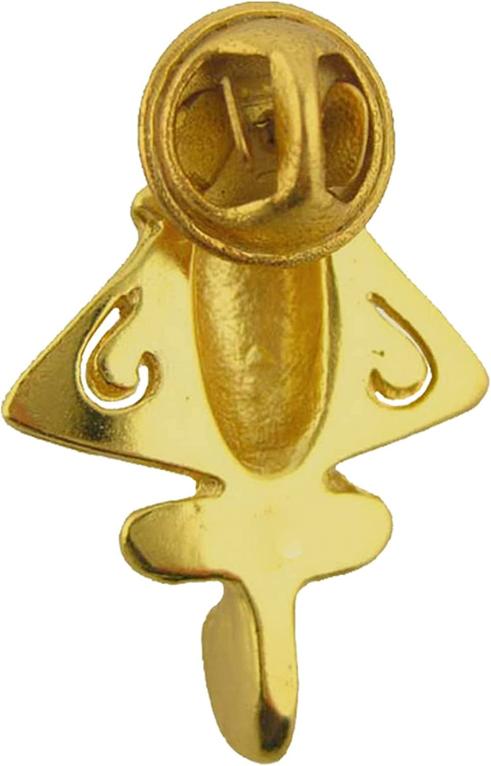 Across the Puddle, Ancient Golden Jet-3 Lapel Pin | 24K GP Golden Flyer | Pre-Columbian Quimbaya Pin Airplane Jet | Ancient Aircraft | Ancient Astronauts | Original Golden Jets Collection