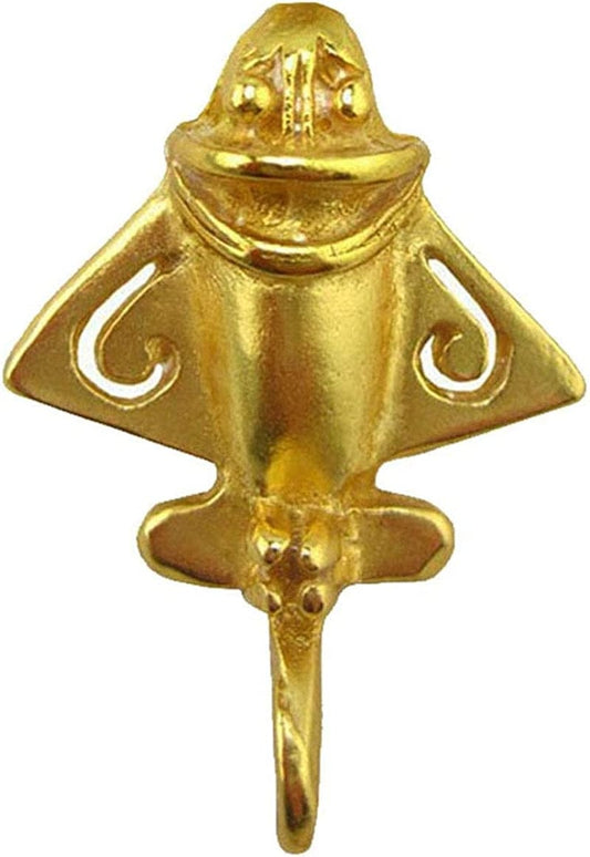 Across the Puddle, Ancient Golden Jet-3 Lapel Pin | 24K GP Golden Flyer | Pre-Columbian Quimbaya Pin Airplane Jet | Ancient Aircraft | Ancient Astronauts | Original Golden Jets Collection