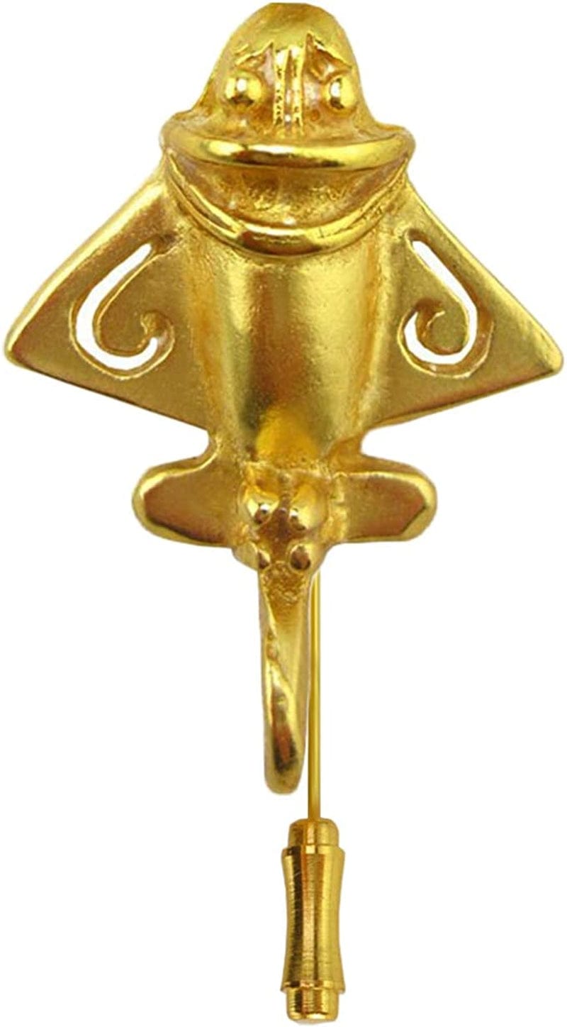 Across the Puddle, Ancient Golden Jet-3 Lapel Stick Pin | 24K GP Golden Flyer | Pre-Columbian Quimbaya Pin Airplane Jet | Ancient Aircraft | Ancient Astronauts | Original Golden Jets Collection