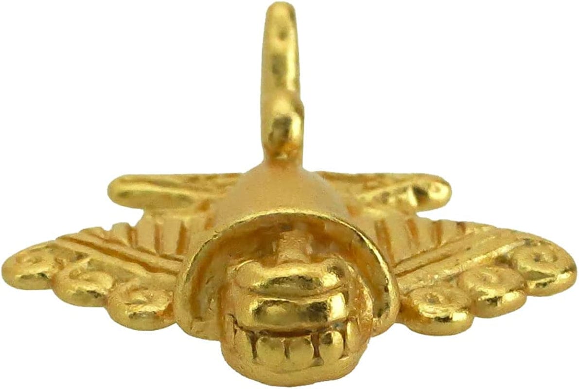 Across the Puddle, Ancient Golden Jet-9 Lapel Pin | 24K GP Golden Flyer | Pre-Columbian Quimbaya Pin Airplane Jet | Ancient Aircraft | Ancient Astronauts | Original Golden Jets Collection