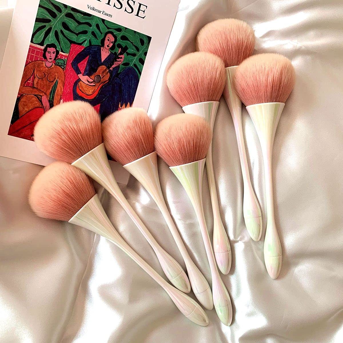 Acrylic Nail Brush Set, Practical Kit for Nail Art, Long Handle Nail Dust Brush + a Ball Styluses Dotting Tool, Fritillary White Health & Beauty > Personal Care > Cosmetics > Cosmetic Tools > Nail Tools ANDUS   
