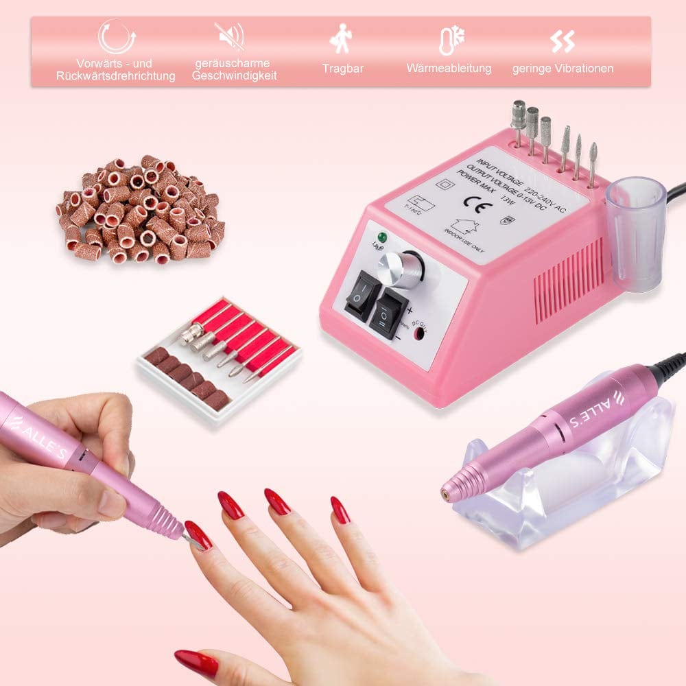 Acrylic Nail Clipper 5 in 1 Kit with Glass Nail File Health & Beauty > Personal Care > Cosmetics > Cosmetic Tools > Nail Tools ALLE˙S   