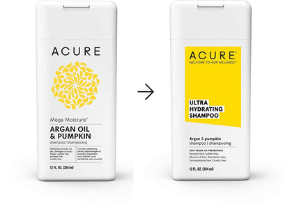 ACURE Ultra Hydrating Shampoo | 100% Vegan | Performance Driven Hair Care | Argan & Pumpkin - Ultra Hydrating Moisture & Omega Fatty Acids | 12 Fl Oz Health & Beauty > Personal Care > Hair Care Acure   