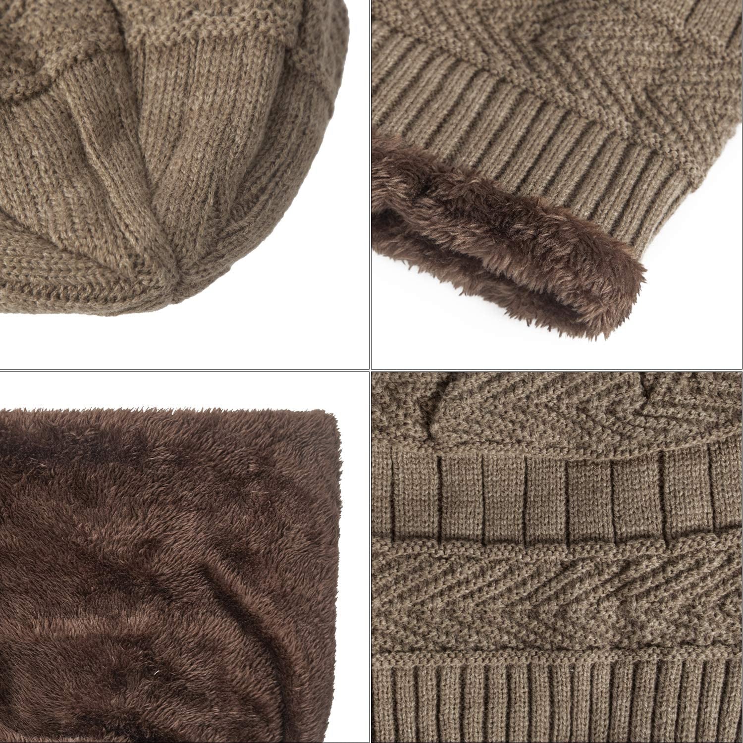 Ousipps 2 Pack Winter Hats for Men Women, Baggy Mens Beanies for Winter Ski Snow Skull Hats Black Beanie for Men and Women Apparel & Accessories > Clothing Accessories > Hats Ousipps   
