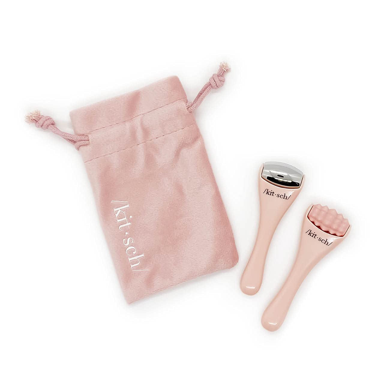 Kitsch Mini Eye & Face Rollers, Face Massager, Face Roller Skin Care, Facial Beauty Tool, Ice Roller, Gua Sha Roller, Skincare Facial Roller, 2Pc Set (Blush) Health & Beauty > Personal Care > Cosmetics > Cosmetic Tools > Skin Care Tools Kitsch Blush  