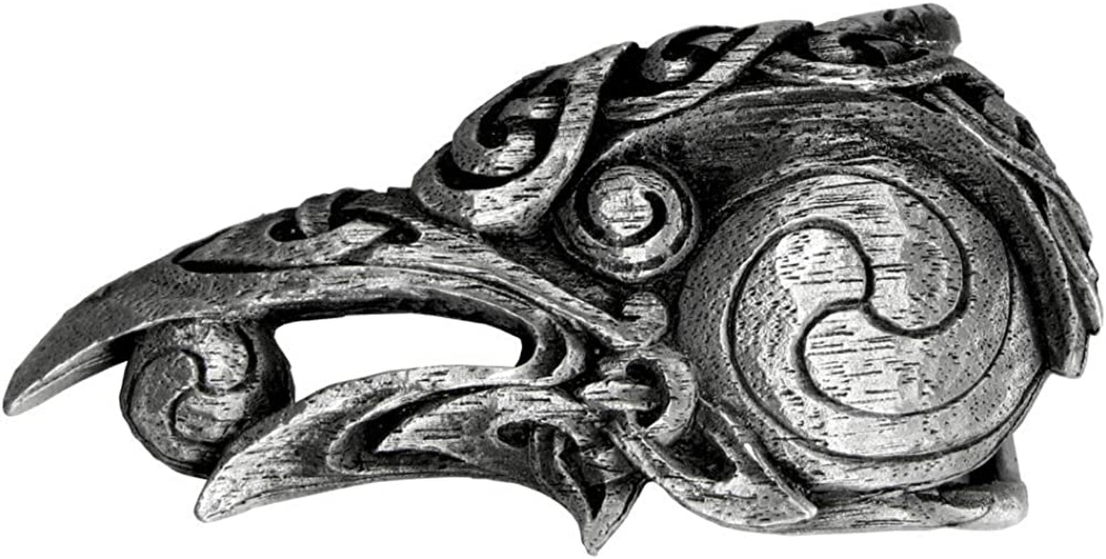 Pewter Celtic Knot Raven Belt Buckle Apparel & Accessories > Clothing Accessories > Belt Buckles Dryad Design   