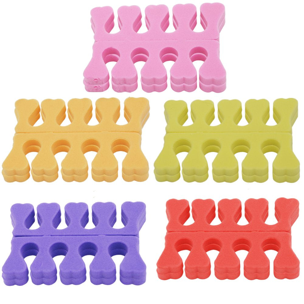 KADS 2Pcs/Pair Silicone Toe Separator Nail Art Manicure Finger Feet Care Braces Supports Nails DIY Tools Health & Beauty > Personal Care > Foot Care KADS Color2/set  