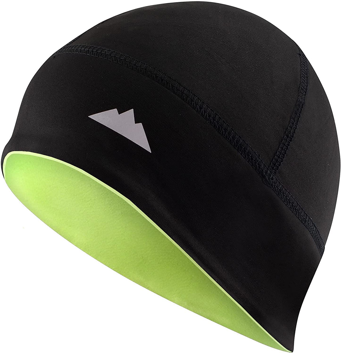 Skull Cap Helmet Liner Running Beanie - Winter Thermal under Helmet Cycling Head Hat - Ultimate Moisture Wicking Performance Apparel & Accessories > Clothing Accessories > Headwear Tough Headwear Reversible: Black / Yellow One Size 