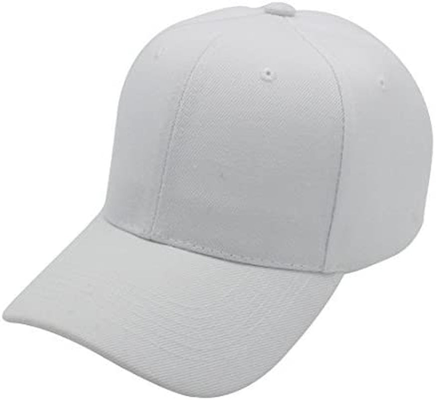 Top Level Baseball Cap Men Women - Classic Adjustable Plain Hat Apparel & Accessories > Clothing Accessories > Hats Top Level White  
