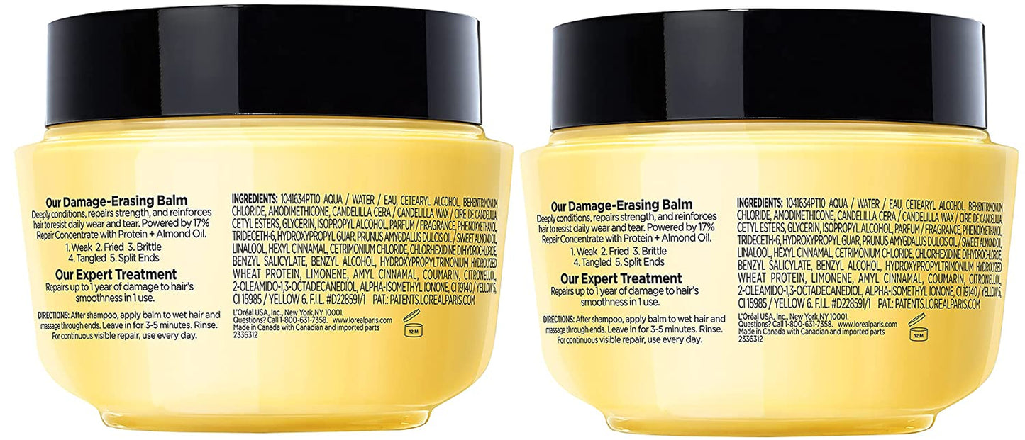 L'Oreal Paris Hair Care Elvive Total Repair 5 Damage Erasing Balm, Conditioning Hair Mask for Damaged Hair, with Almond and Protein, 8.5 Fl; Oz, (Pack of 2) Health & Beauty > Personal Care > Hair Care L'Oreal Paris   