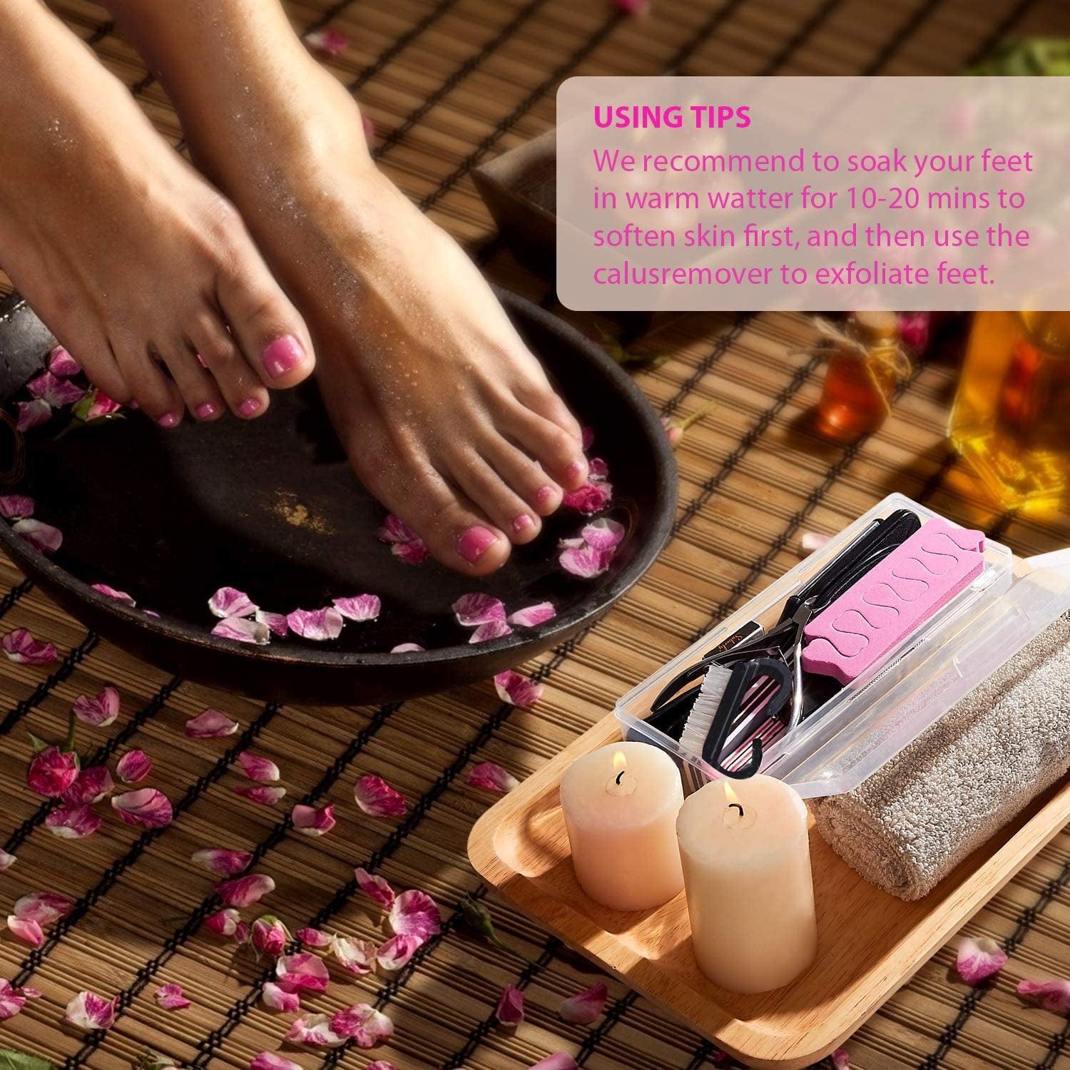 Adamstar 23 in 1 Professional Pedicure Kit for Men Women, Foot Care Pedicure Tools Set, Foot File Callus Remover, Toenail Clipper Foot Scrubber, Foot Rasp Dead Skin Foot Spa Kit at Home, Salon Health & Beauty > Personal Care > Foot Care AdamStar   