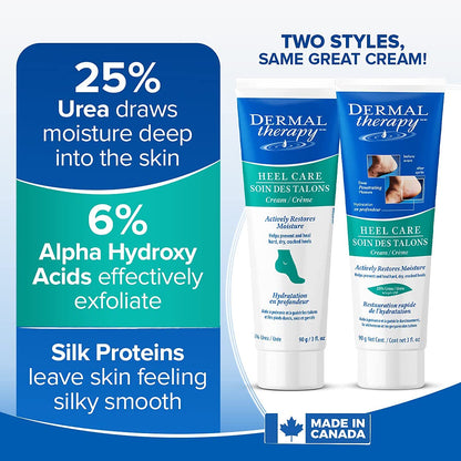 Dermal Therapy Heel Care Cream - Moisturizing Treatment That Repairs and Heals Dry, Rough, Cracked Heels and Feet | 25% Urea and 6% Alpha Hydroxy Acids (3 Ounce) | Packaging May Vary Health & Beauty > Personal Care > Foot Care Dermal Therapy   