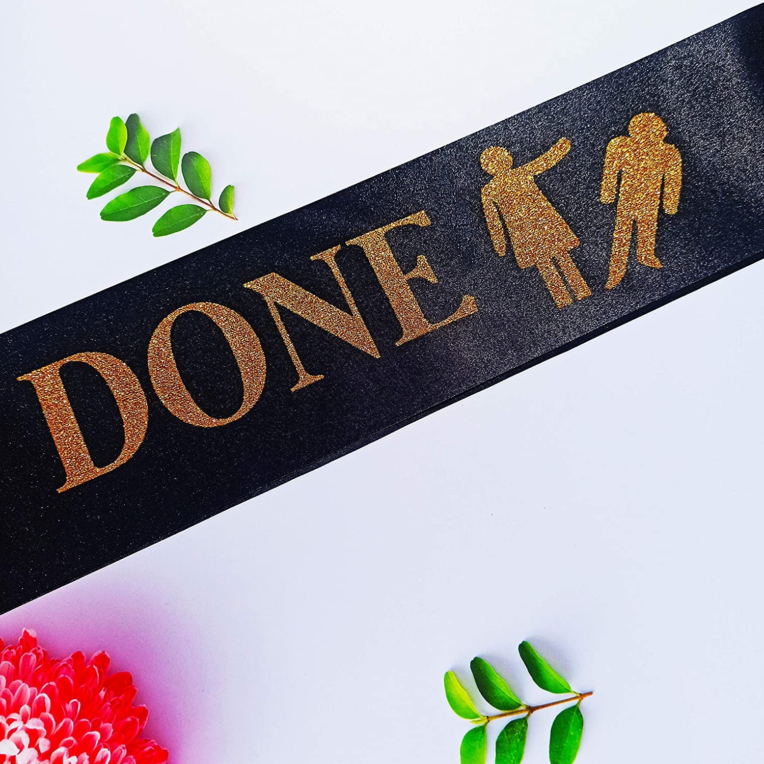Finally Done Divorce Sash, Divorce Party Decorations for Just Divorced, Finally Divorced, Newly Unwed, Single AF Women, Funny Divorce, Break up Gift for Her Apparel & Accessories > Clothing Accessories > Sashes Magnusson's Garden   