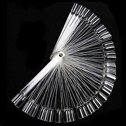 Adecco LLC Fan-Shaped False Fake Nail Art Tips Sticks Polish Gel Salon Display Chart Practice Tool (200 Pack) Health & Beauty > Personal Care > Cosmetics > Cosmetic Tools > Nail Tools Adecco LLC 200 Pack  