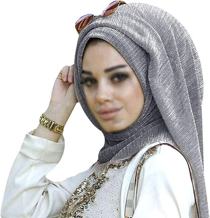 Adela Women Lightweight Scarf Muslim Turban Hijab Cap Long Scarf Wrap Shawl Apparel & Accessories > Clothing Accessories > Scarves & Shawls Adela Boutique 37  